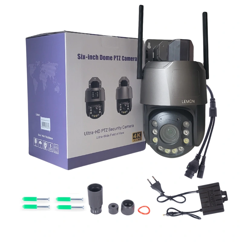 Kamera zewnętrzna WiFi Lemon Titan Z50 – zawartość zestawu